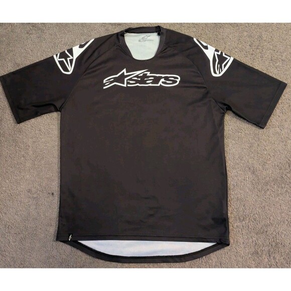 Alpinestars Racer V2 Black Short Sleeve Motorcross Jersey Men's XL - Picture 1 of 6